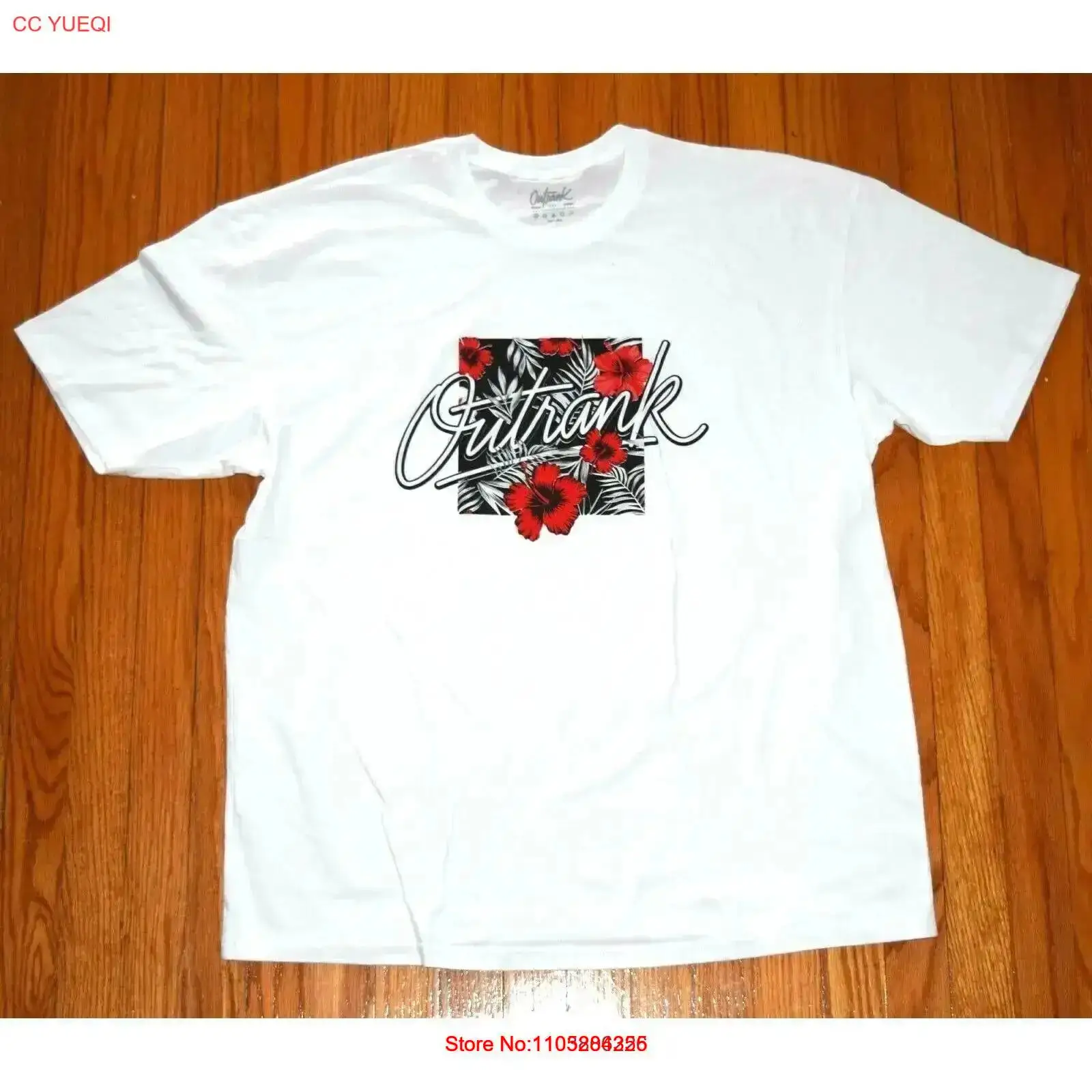 Streetwear Brand Flower - Camiseta Blanca OutRank Brand Miami Streetwear