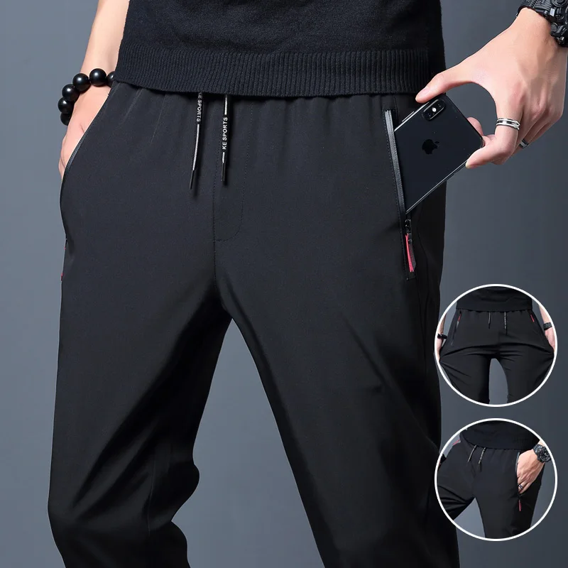 Streetwear Brand Joggers - Pantalones informales para hombre, rectos, ajustados,