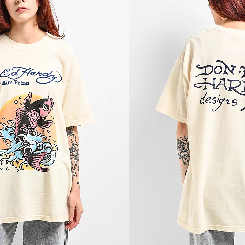 Camiseta de algodón con estamp - Streetwear Brand In Japan reseña y precio