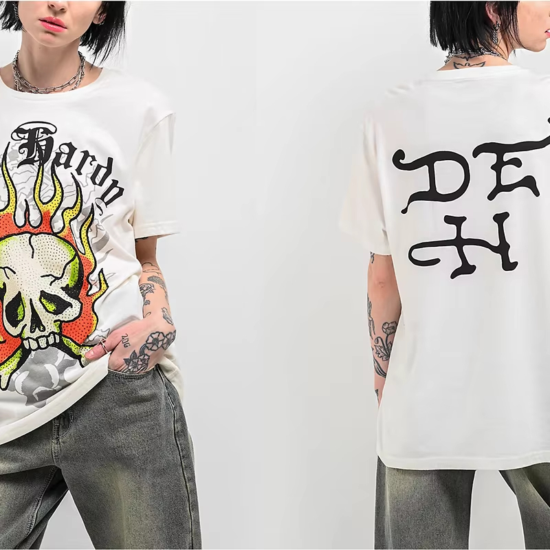 Camiseta de algodón con estamp - Streetwear Brand In Japan reseña y precio