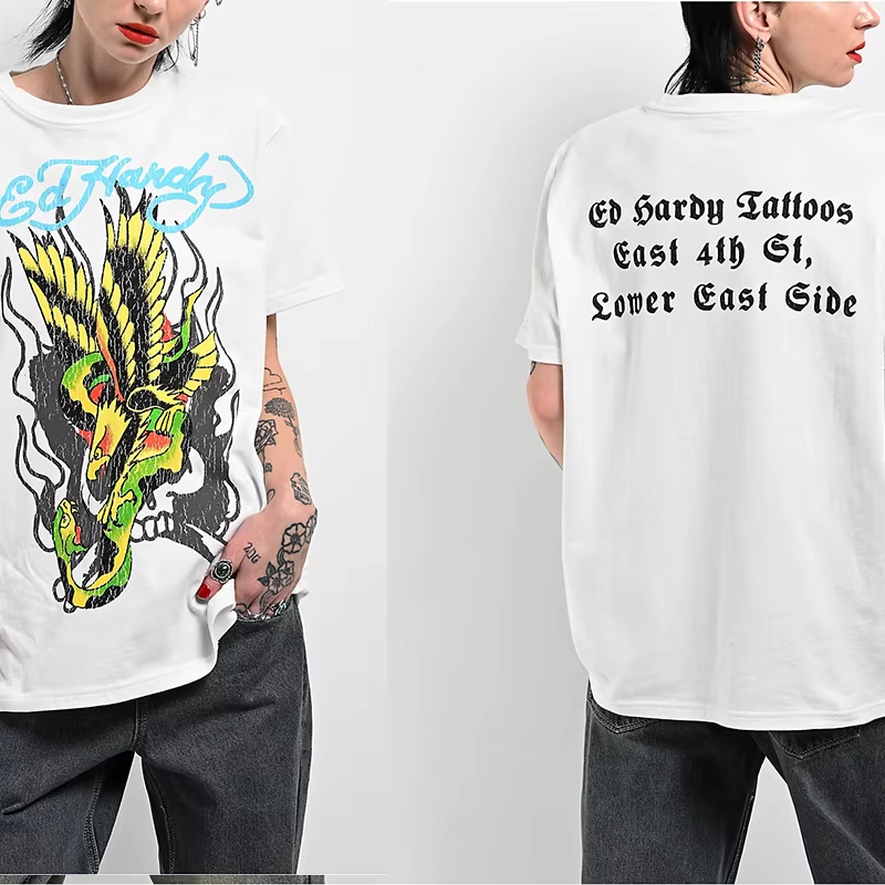 Camiseta de algodón con estamp - Streetwear Brand In Japan reseña y precio