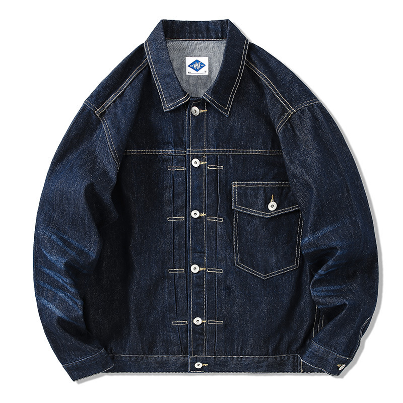 Tide-chaqueta vaquera azul osc - Streetwear Brand In Japan reseña y precio