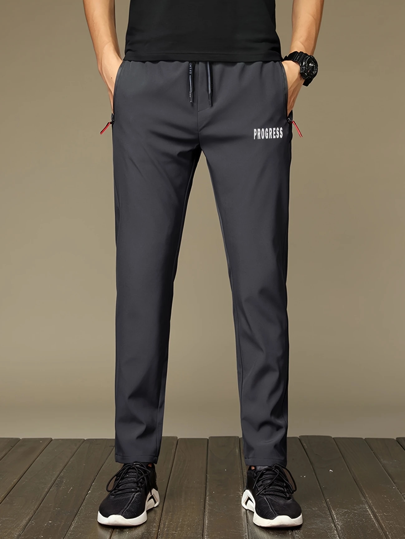 Pantalones rectos informales c - Streetwear Brand Joggers reseña y precio