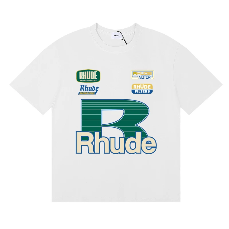Camiseta de marca Rhude para h - Streetwear Brand With A Logo reseña y precio