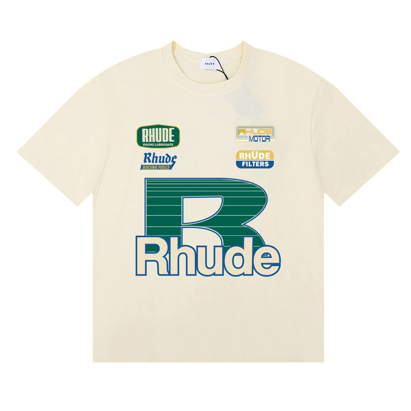Camiseta de marca Rhude para h - Streetwear Brand With A Logo reseña y precio