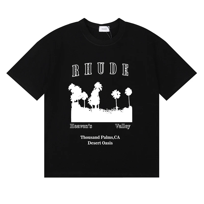 Camiseta de marca Rhude para h - Streetwear Brand With A Logo reseña y precio
